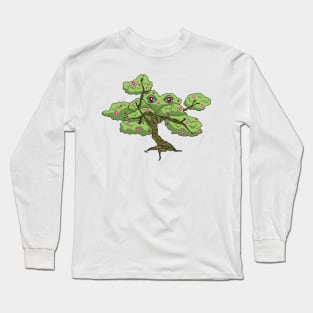 Benny the Bonsai trippy bonsai tree no background Long Sleeve T-Shirt